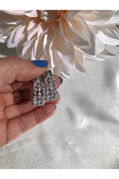 Silver Işıltılı Küpe
