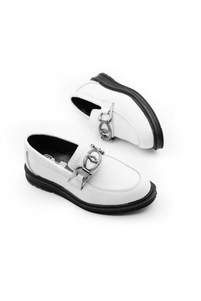 Milano Daily White Classic Shoes Suitable for Special Occasions Weddings Feas...