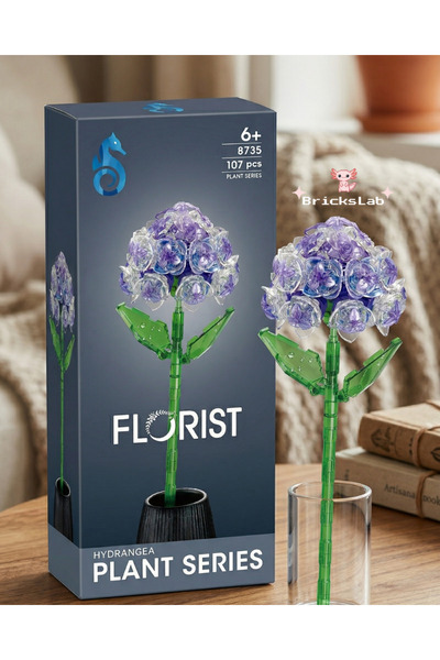 FLORİST Lego Çiçek Yapım Seti Dekoratif Lego Sevgiliye Hediye Yapay Çiçek Mod...