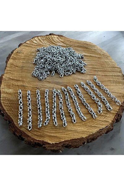 TESBİH ADAM 25 τεμάχια αλβανικής αλυσίδας επάργυρη 4 εκ. για την κατασκευή φο...