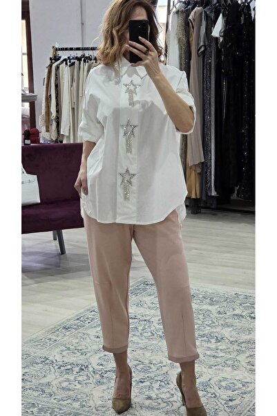 OEM Γυναικείο Πουκάμισο με Μεταλλικές Λεπτομέρειες – Κομψή Μπλούζα με Κουμπιά...