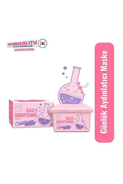 PINK BY PURE BEAUTY Kore Glow Aydınlatıcı Günlük Maske 30’lu