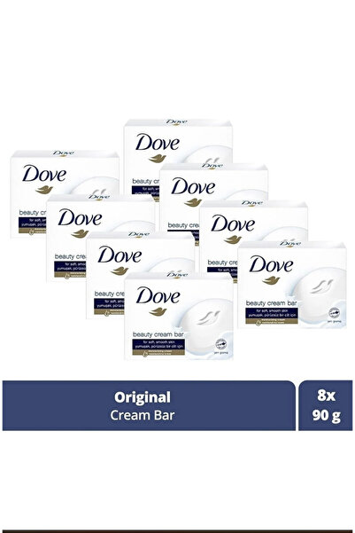 Dove Συσκευασία 8 τεμαχίων Αυθεντικό Στερεό Σαπούνι Ομορφιάς σε Μπάρα, 90γρ.