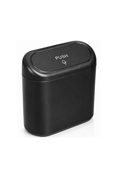 LELVANİ Araba Çöp Kutusu - Araç İçi Kapaklı Çöp Kovası Taşınabilir Oto Organi...