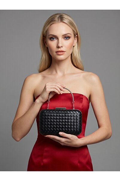 Biçanta Μαύρο Χρώμα Ασημί Λεπτομερής Χειροποίητη Δερμάτινη Τσάντα Ειδικής Σει...