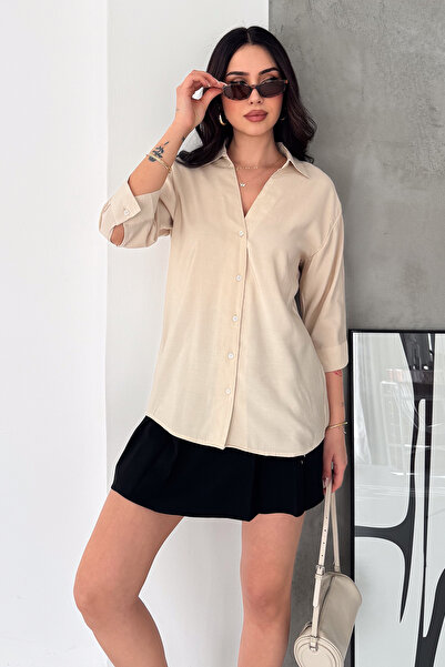 Noa&Noa Γυναικείο Πουκάμισο – Βασικό, κομψό πουκάμισο με κουμπιά και χαλαρή ε...