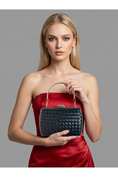 Biçanta Μαύρο Χρώμα Ασημί Λεπτομερής Χειροποίητη Δερμάτινη Τσάντα Ειδικής Σει...