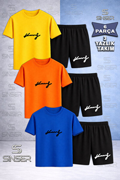 SS SİNSER Παιδικό KING IMZA BLACK Μπλουζάκι με ιδιαίτερη στάμπα με λαιμόκοψη ...