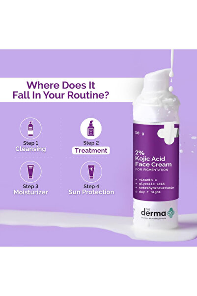 The Derma Co 2% Kojic Acid Face Cream for Pigmentation Removal - 30 gm(dermaco)