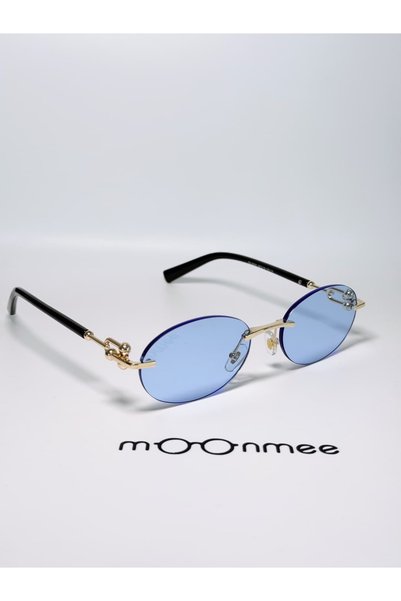 MOONMEE Lipafi Oval Women's Sunglasses Gradient Cutting Glass Uv400 Protection