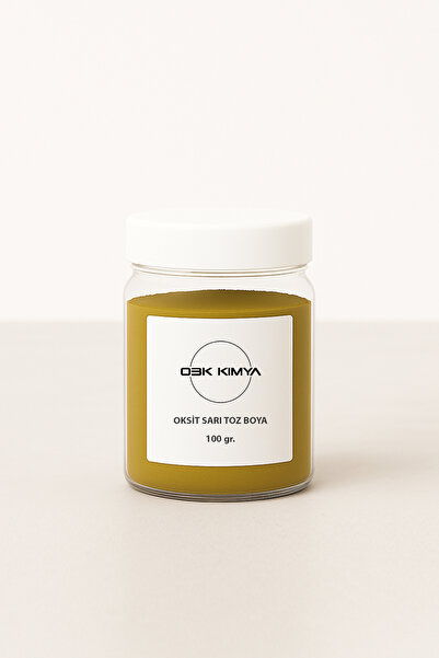obk kimya Oksit Sarı Toz Boya 100 gr