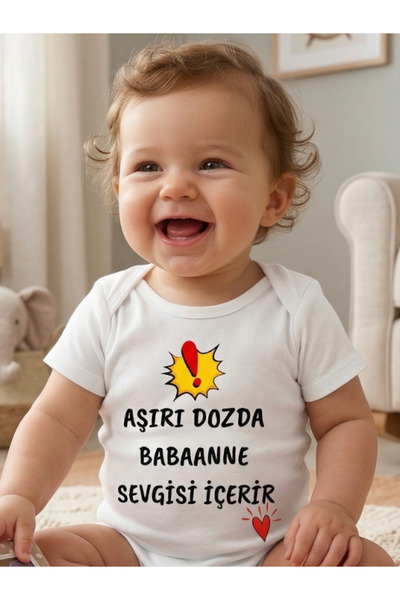 EGGBABY Grandmother's Love Themed Baby Bodysuit 100% Cotton Fun Written Gift ...