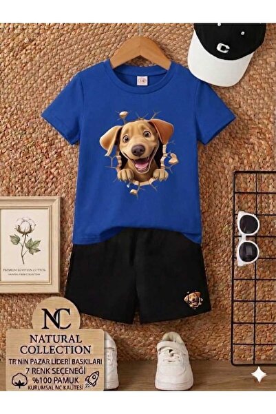 Nice Clothes ΚΑΛΟΚΑΙΡΙΝΟ ΠΑΙΔΙΚΟ ΣΕΤ ΜΠΛΟΥΖΑΚΙ-ΣΟΡΤΣ ΟΥΝΙΣΕΞ (ΣΤΑΜΠΑ ΣΚΥΛΟΥ Α...