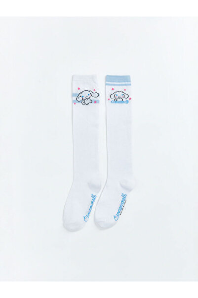 LC Waikiki I Cinnamoroll Embroidered Girls' Knee Socks 2-Piece from Freezen S...