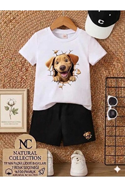 Nice Clothes ΚΑΛΟΚΑΙΡΙΝΟ ΠΑΙΔΙΚΟ ΣΕΤ ΜΠΛΟΥΖΑΚΙ-ΣΟΡΤΣ ΟΥΝΙΣΕΞ (ΣΤΑΜΠΑ ΣΚΥΛΟΥ Α...