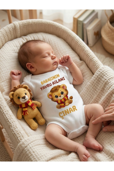 EGGBABY İsimli Kişiselleştirilebiliir Babasının Yavru Aslanı Taraftar Temalı ...