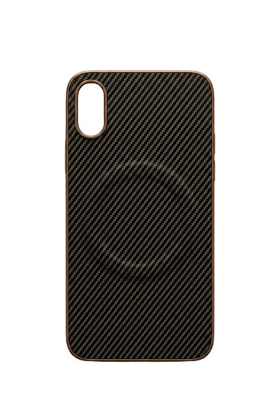 ADR Phone Accessories İphone Xs Max Karbon Fiber Desenli MagSafe Uyumlu Mıkna...