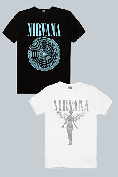 ROCKANDROLL Daire Daire Nirvana Black, Melek Nirvana White Πακέτο με 2 γυναικ...