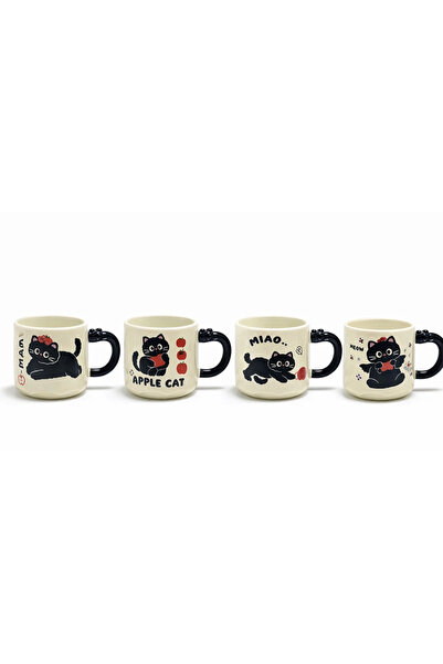 EASERA TİCARET Special Design 3D Cat Figured Mug Alk5032