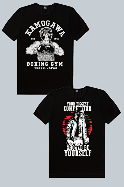 ROCKANDROLL Anime Boxer, Unbeatable Boxer 2-Pack Men's T-Shirt Eco Package