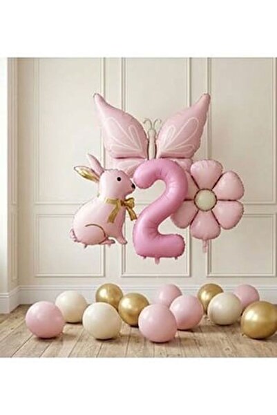 ÇITIPITISTORE Σετ γιορτής γενεθλίων με μπαλόνι από αλουμινόχαρτο πεταλούδα κο...