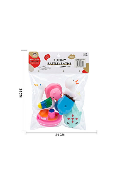 iTajir Colorful Baby Bath Toys & Rattles Set - Fun Floating Marine Character ...