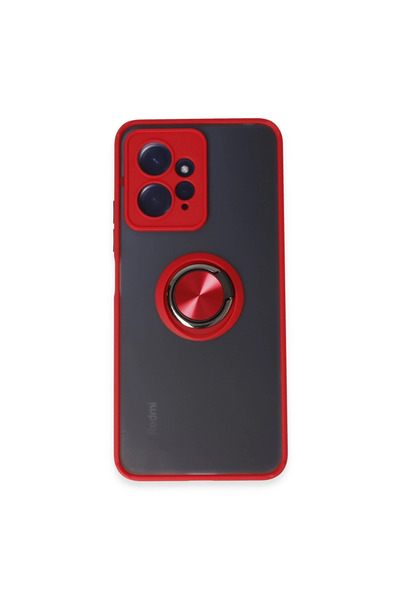 TheGencoo Xiaomi Redmi Note 12 4g Case Montreal Ring Silicone Cover - Red