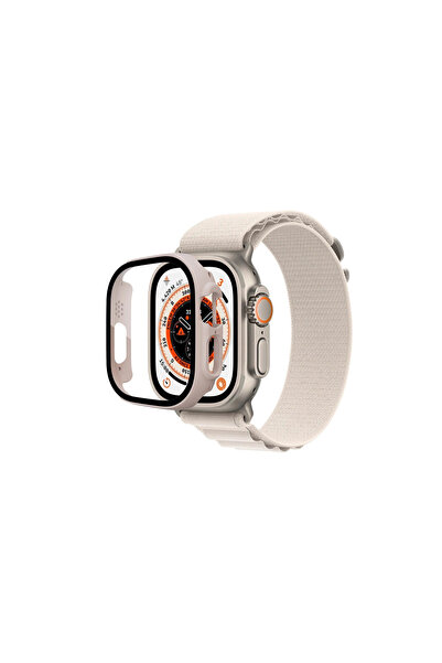 EASERA TİCARET Apple Watch Ultra 49mm Desert Glass Case Screen Protector - Me...