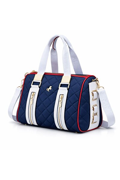 ÇANTAM GELSİN αυθεντική γυναικεία καπιτονέ τσάντα χεριού και ώμου με κύλινδρο...