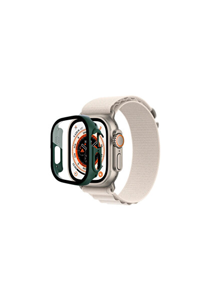 EASERA TİCARET Apple Watch Ultra 49mm Desert Glass Case Screen Protector - Da...
