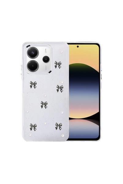 Generic Brand غطاء Xiaomi Redmi Note 14 4g بنمط الفيونكة - نمط 8