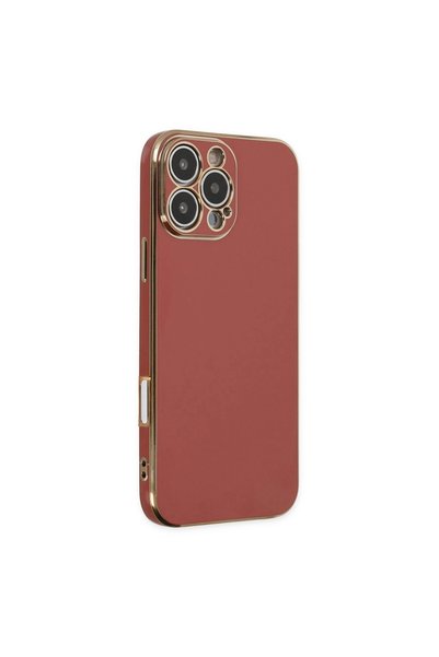 Generic Brand Apple iPhone 16 Pro Case Volet Silicone - Red