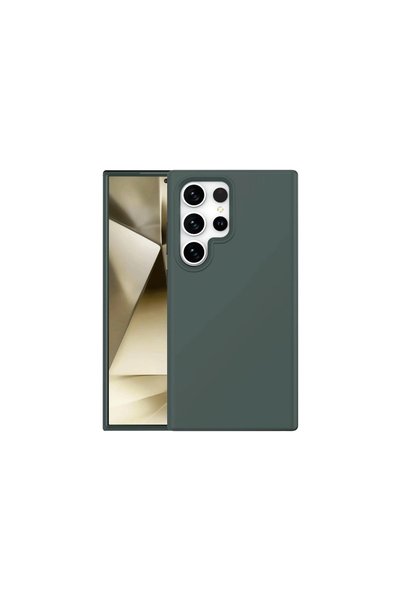 TheGencoo Samsung Galaxy S24 Ultra Case First Silicone - Dark Green