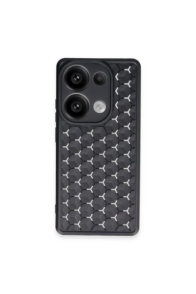 TheGencoo Xiaomi Redmi Note 13 Pro 4g Case Honeycomb Silicone Cover - Black