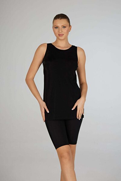 Estiva Μονόχρωμο Ταϊλάνδικο Μπλουζάκι - Μαύρο