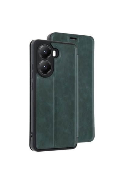 evimdeyokyok غطاء حماية قابل للطي لهاتف Xiaomi Poco X7 Pro - أخضر داكن