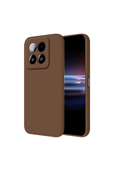 Generic Brand غطاء سيليكون أول لـ Xiaomi Mi 15t - بني