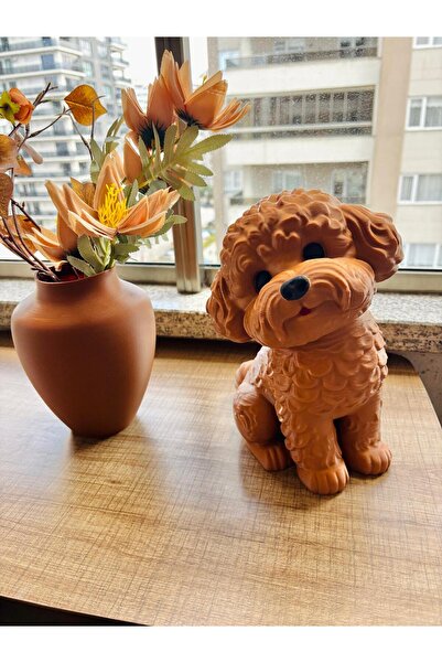 CESTOPİENO Kıvırcık Köpek Dekor 18 cm Balkon / Kapı Önü / Veteriner Dekoru/ B...