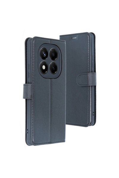 eco port Xiaomi Redmi Note 14 4g Kılıf Trend S Plus Kapaklı Kılıf - Siyah