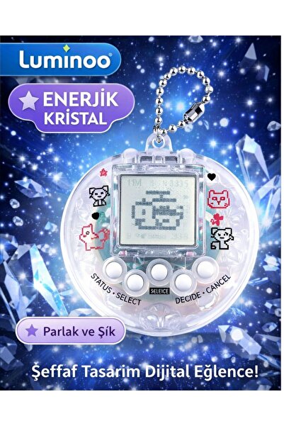 Luminoo Nostaljik Sanal Bebek Dijital Evcil Hayvan Oyuncağı Anahtarlık LCD Ek...