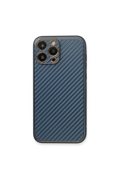 Generic Brand Apple iPhone 13 Pro Case Coco Carbon Silicone - Blue