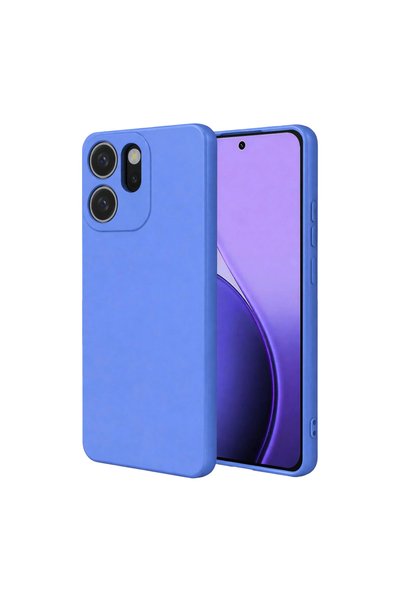 eco port Oppo Reno 14f First Silikon - Mavi