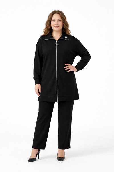 BAGLAN Γυναικείο Σετ Παντελόνι Τουνίκ με Φερμουάρ BGL-ST05427