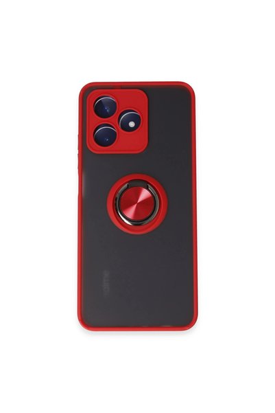 TheGencoo Realme C53 Case Montreal Ring Silicone Cover - Red