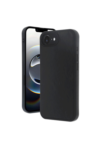 NewFace iPhone 17E Case Aras Leather Cover - Black