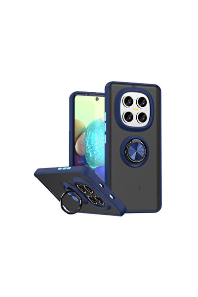 Xiaomi Redmi Note 15 Pro 5g Montreal Yüzüklü Silikon Kapak - Lacivert