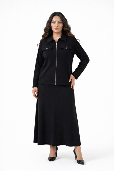 BAGLAN Γυναικείο Σετ Φούστας και Μπλούζας με Φερμουάρ BGL-ST05425