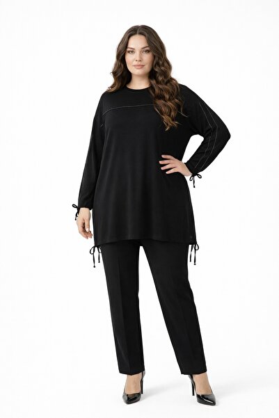 BAGLAN Γυναικείο Σετ Παντελόνι Τουνίκ με Πέτρες BGL-ST05429