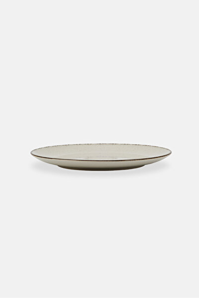 Muy Mucho Big Stoneware Plate, White