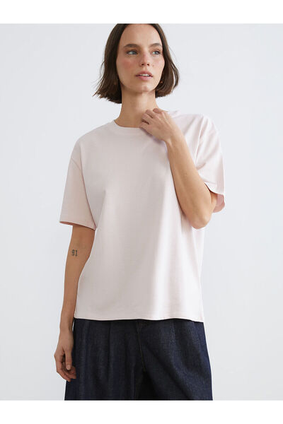 LC Waikiki Peak New Season Oversize 100% Cotton Women's T-Shirt